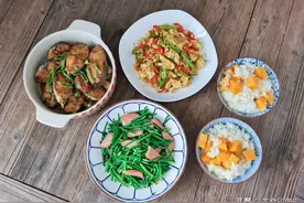 老婆勤俭节约，烧得一手好菜，荤素搭配营养足，好吃还不长肉图片