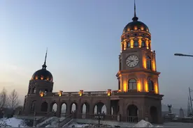 冬天的东宁市，白雪皑皑嘎嘎冷，之身一人徒步朝拜金光寺图片