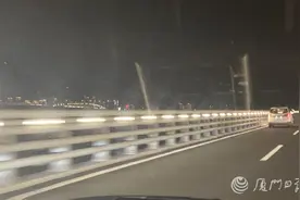 厦门大桥护栏灯“一闪一闪亮晶晶”，市民反映：影响正常驾驶！回应来了图片