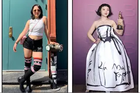 姑娘们，学学辣目洋子的“大胆穿搭”吧图片