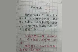 小学生作文《我的理想》火了，小小年纪想法独特，阅卷老师笑出声图片