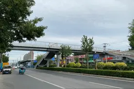 朝阳路“断头”天桥即将清零，三间房天桥下月南北畅通图片