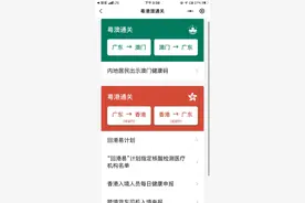 澳门回广东的通关码变红了图片