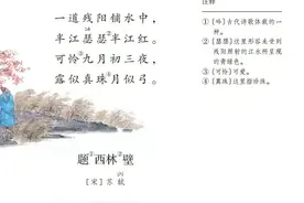 部编版四年级语文上册第9课《古诗词三首》课件及同步练习图片