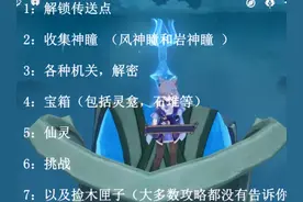 原神全地图100%满探索度攻略，除了跑图，还有一点小技巧图片