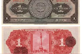 谈钱有鸿儒——墨西哥钱币上的“太阳石”图片