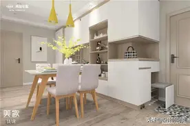 大门正对客厅，老公坚持这样隔断，效果不要太好图片