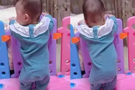 “短腿宝宝”火了，整个身子“七三分”，网友：屁股下就是脚后跟图片