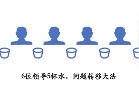 面试官：5杯水如何分给6位领导，回答先给职位高的5位被淘汰图片