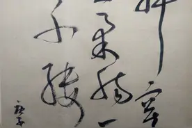 草书写的收放自如图片