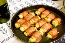 超简单、零失败，就差没把盘底舔光的培根烤土豆泥卷做法图片