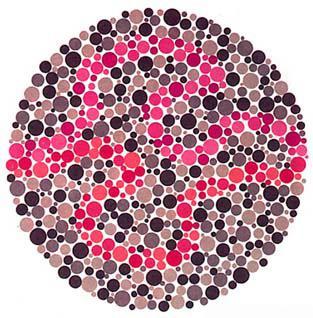 色盲检测:中有一头绿色的"牛",看不出来,或许与驾照无缘