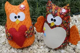 布艺DIY:23个超级可爱的创意猫头鹰装饰，给生活加点味儿图片