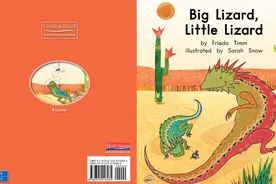 英语有声绘本阅读:小蜥蜴抓虫子《Big Lizard,Little Lizard》图片