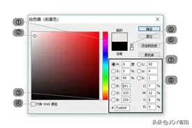 Photoshop从入门到精通：图像填充工具，前景色与背景色，拾色器图片