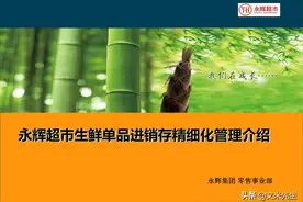 永辉集团零售总监：24页永辉超市生鲜单品进销存精细化管理介绍图片