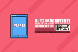 远程课堂 | 彻底掌握Word排版的核心：样式图片