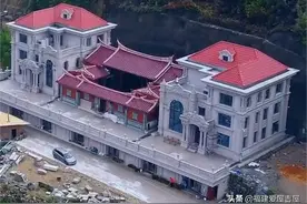 安溪建别墅，有的在屋顶建“庙”图片