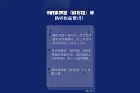 对棋牌室（麻将馆）等防控有新要求图片
