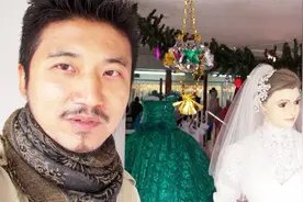 近距离拍摄墨西哥僵尸新娘，手指纹路清晰可见，气场强大视频封面