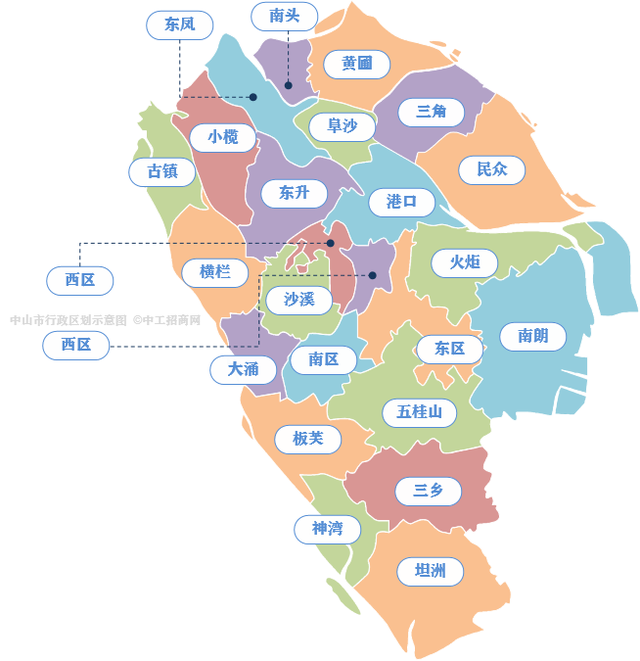 广东21个地级市行政区划图（2021）