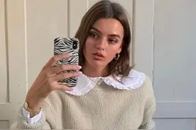 “毛衣＋衬衫”叠穿，今年冬天这样穿真的超时髦图片