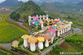 贵州深山现超萌“蘑菇王国”！七彩“蘑菇屋”林立如童话世界图片