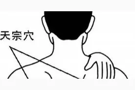按揉天宗穴：治疗肩胛部疼痛、肩背部损伤等局部病证；气喘图片