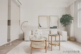 王柚雅作品：128㎡北欧平层，奶白色+原木色，自然清新的三口之家图片