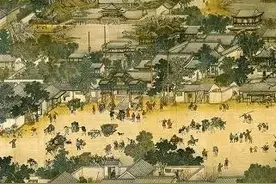 把清明上河图放大100倍,发现一尴尬场景:树下睡觉的小伙在干什么?图片