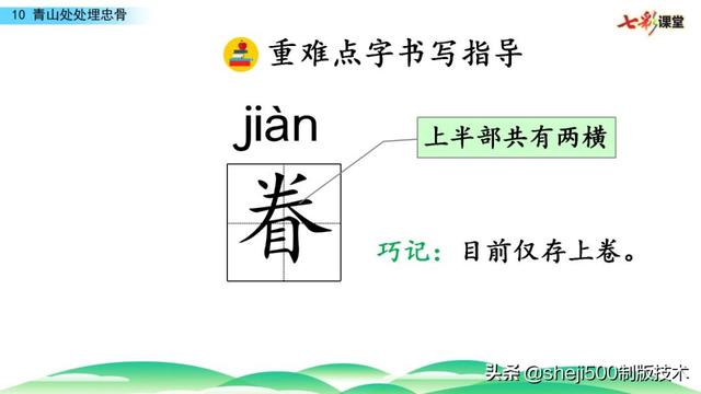部编版语文五年级下册第10课《青山处处埋忠骨》知识点+图文解读