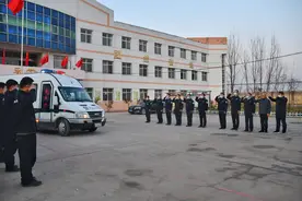 石家庄深泽县举行援深抗疫警队凯旋归建欢送仪式图片