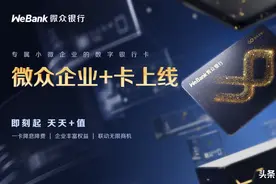 微众数字银行卡来了，多重权益赋能小微企业图片