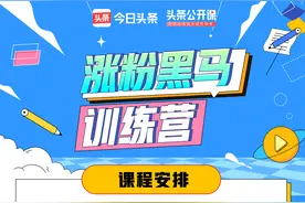 头条公开课「涨粉黑马训练营」限时招募，手把手带你攻克涨粉难题图片