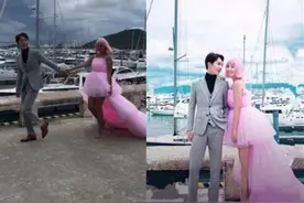 “最强反差婚纱照”遭吐槽，修图前后差距大，新郎：这是我媳妇？图片