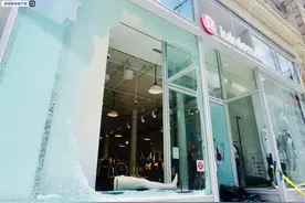 曼哈顿多家商店被砸，纽约市宣布晚8点就开始宵禁，街道警力翻倍图片
