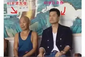 63岁吕良伟去敬老院看望老人，被61岁大爷拍肩：谢谢你，小伙子图片