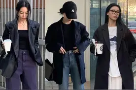 休闲装怎么穿出韩国街头范？跟着时尚博主学，一样能又美又飒图片