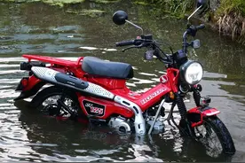 本田“猎人幼兽”CT125涉水能力有多强？可能超出你的认知图片