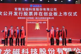 龙磁科技深交所上市：市值22亿 第一季净利同比降28%图片