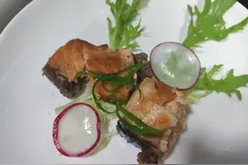 高端食材三文鱼，在家里这样做不输大酒店档次，简单易学，好上手图片