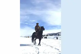 -38℃，骑马的兵哥哥真帅图片