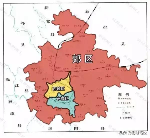 成都的中心城区终于搞清楚了，成都的小伙伴快分享到你的朋友圈