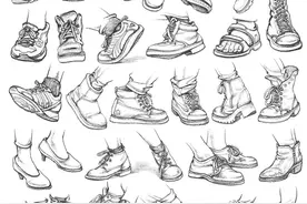一双脚的千万种画法合集图片
