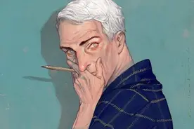 绘画参考：韩国插画师 chongtak 一组帅大叔插画图片