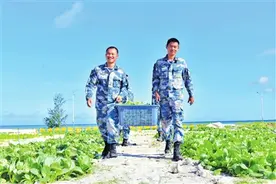 海军西沙某水警区向科技要保障力，着力破解岛礁大面积种植绿化难题——“一盘散沙”变沃土 海滩种菜饱口福图片