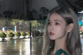 吴亦凡入狱后的小怡同学，染了灰发绿裙性感图片