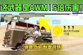 绝地求生刺激战场：这武器太牛了！开火噪音攻击伤害是AWM15倍视频封面