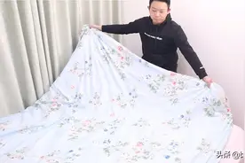 2分钟学会套被子简单方法，多重的厚被子1个人轻松搞定，太棒了图片