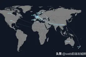 Echarts世界区域流效果（内含word.js）图片